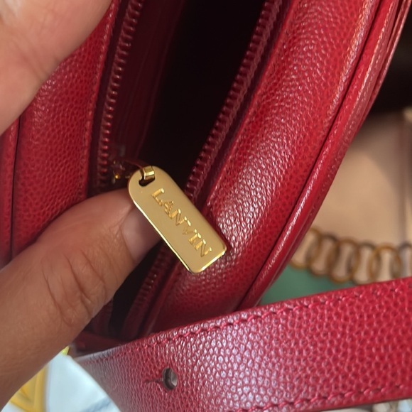 Lanvin Paris red sling/shoulder bag - Picture 11 of 15